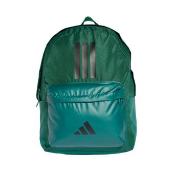 Classic Back-to-School Unisex 3-Stripes Backpack - Collegiate Green