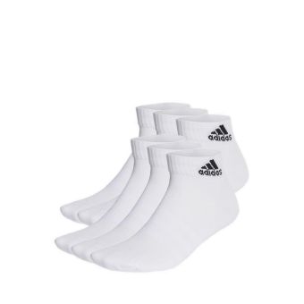 Cushioned Sportswear Unisex Ankle Socks 6 Pairs - White