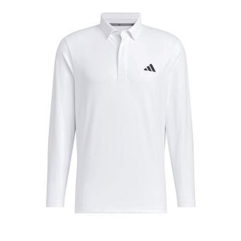 Long Sleeve Polo Men's - White