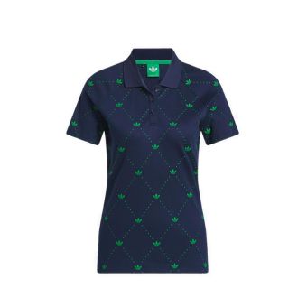 Og Printed Trefoil Polo - Navy / Green