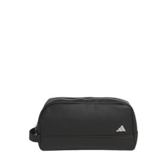 Pu 2-Zip Pouch Bag Unisex - Black