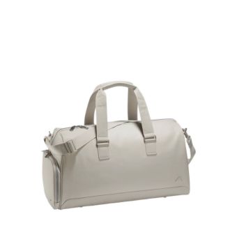 Pu Boston Bag Unisex's -Black