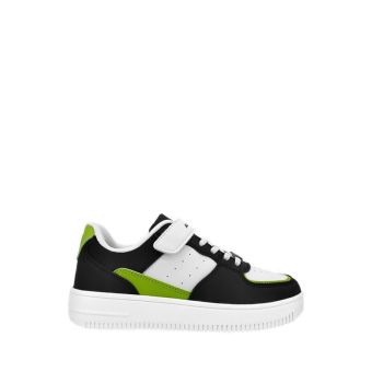 Dewy Jr Boys Sneakers Shoes - White/Black