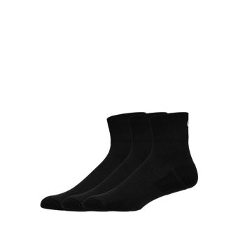 Running Quarter 3P Unisex Running Socks - Black