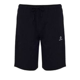 Go-To Embroidered Star Chevron Standard-Fit Fleece Men's Short -  Black