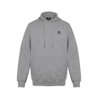 Standard Fit Left Chest Star Chev Emb Hoodie Men's Jacket - Vintage Grey Heather