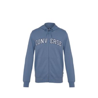 Retro Chuck Full Zip Men's Hoodie - Lakeside Blue