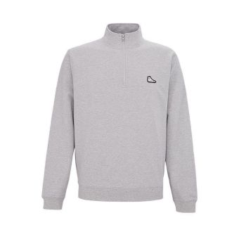 Sneaker Patch Half Zip Men's Jacket - Vintage Grey Heather