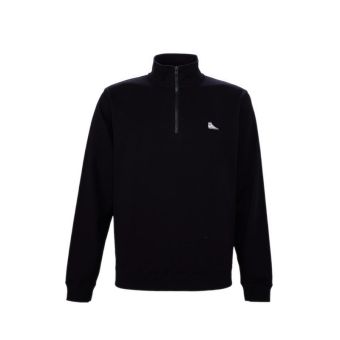 Sneaker Patch Half Zip Men's Jacket -  Black