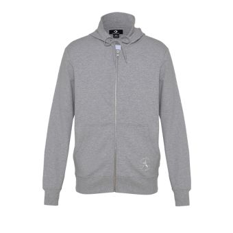 Go To Full-Zip Men's Hoodie - Light Retro Grey Heather