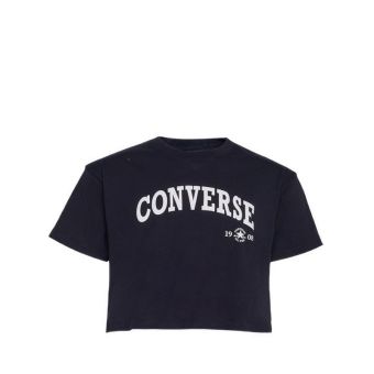 Retro Chuck Cropped Women's Tee -  Black