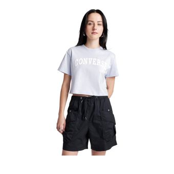 Retro Chuck Cropped Women's Tee - Blueberry Ice