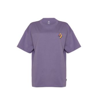 Graffiti Oversized Women's T-Shirt - Lavender Ash