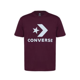 Standard Fit Center Front Large Logo Star Chev SS Men's Tee - Deep Bordeaux