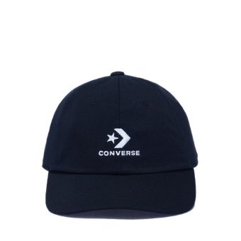 Unisex Logo Lock-Up Baseball Hat - Black
