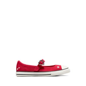 CTAS Dainty Mary Jane Girl's Sneakers - Red/Lt Jellyfish Jitter