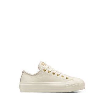 CTAS Lift Platform Gold Women's Sneakers - Egret/Egret/Gold