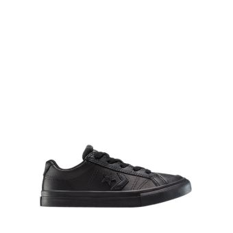 Sport Casual Easy-On Boy's Sneakers - Black/Black/Black