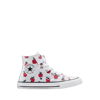 CTAS Allover Apples Easy-On Girl's Sneakers - White/Red/Black