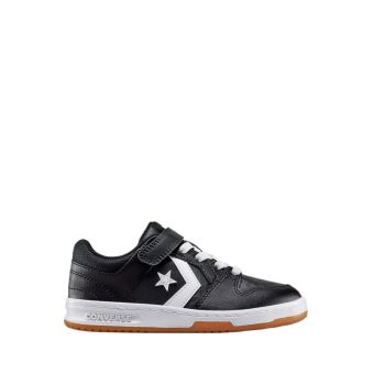 CL98 Easy-On Boy's Sneakers - Black/White/Black