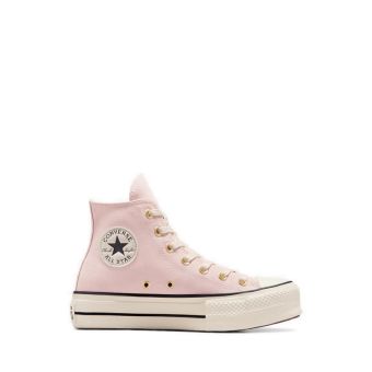 CTAS Lift Platform Suede Women's Sneakers - Pale Petal/Natural Ivory/Black