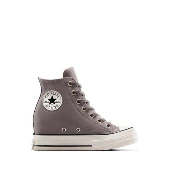 Chuck 70 Wedge Platform Suede Women's Sneakers - Trail Mixed/Egret/Black