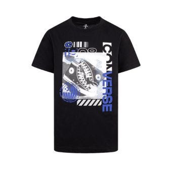 Converse Photo Sneaker Tee - Black