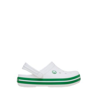 Crocband Kids Clog - White/Green Ivy