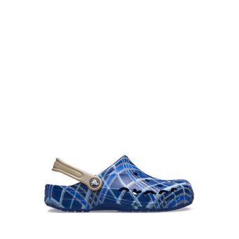 Baya Holiday Plaid Unisex Clog - Blue Jean