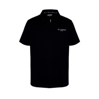 Men Baseline Halfzip Polo - Black