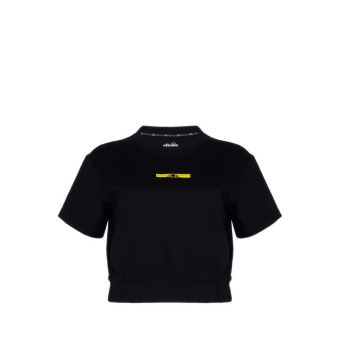 Women Crop Baseline Tee - Black