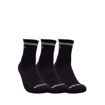 Men 3P Quarter Socks - Triple Black