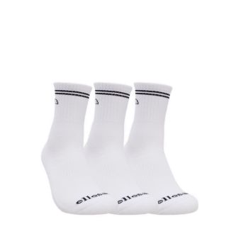Men 3P Quarter Socks - White