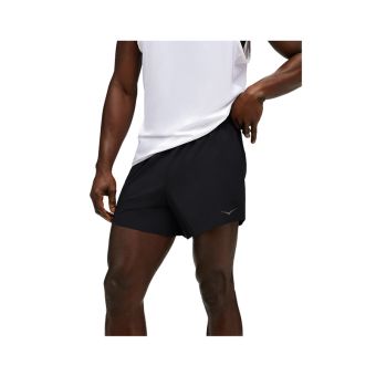 HOKA MEN'S GLIDE 5 SHORT W/BRIEF - BLACKBLACK