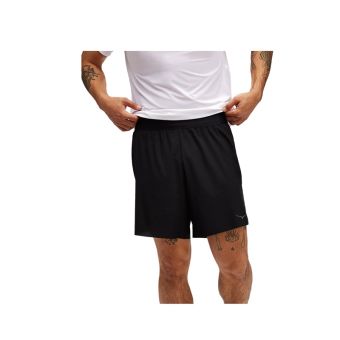 HOKA MEN'S GLIDE 7 SHORT W/BRIEF - BLACKBLACK