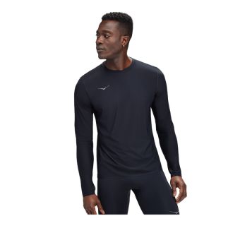 HOKA MEN'S AIROLITE RUN LONG SLEEVE - BLACKBLACK
