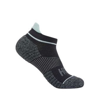 Unisex No Show Run Sock - Black