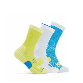 Unisex Crew Run Sock 3PK - Diva Blue/Ice Water/Evening Primrosediva Blue/Ice Water/Evening Primrose