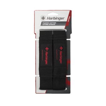 Harbinger Padded Cotton Lifting Straps 21.5" Black