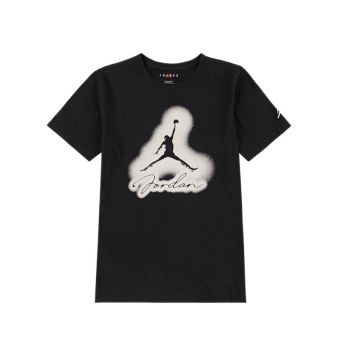 Airbrushed Boy's T-Shirt -Black