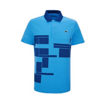 Lacoste Men's Tennis x Novak Djokovic Fan Version Polo Shirt - BLUE