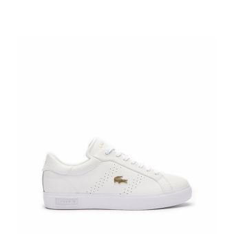 Lacoste Women's Powercourt 2.0 Leather Trainers - White