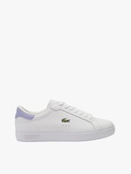 Lacoste Women's Powercourt Trainer - White/Light Purple