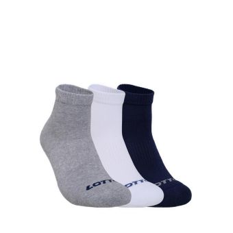 Lotto Mens Running Ankle Socks 3prs - Multicolor