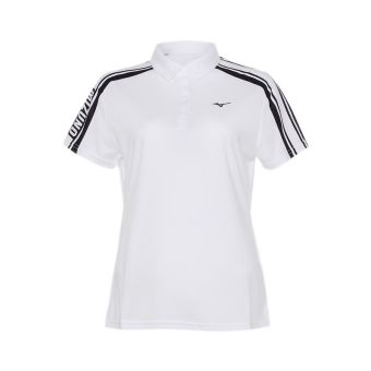 Golf Shoulder Print Polo Women's - White