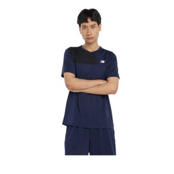 Sport Color Block Men's T-Shirt - Navy