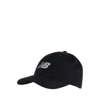 6 Panel Structured Unisex Snapback Hat - Black