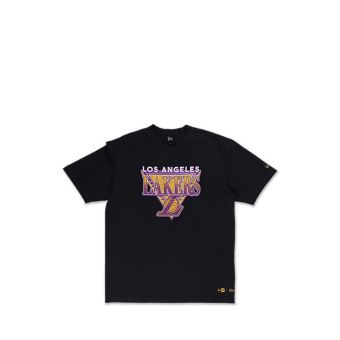 OVERSIZED SS TEE LEAGUE RETRO LOSLAK Men's T'Shirt - Black
