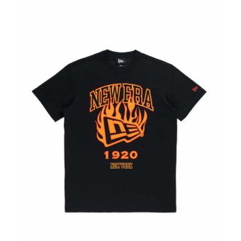 Ss Tee Ne Flag Flame Men's T-Shirt - Black