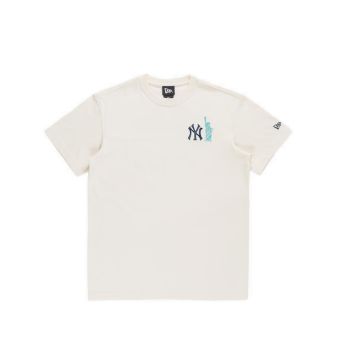 Ss Tee 5950 Pk Mlb City Neyyan Men's T-Shirt - Chrome White